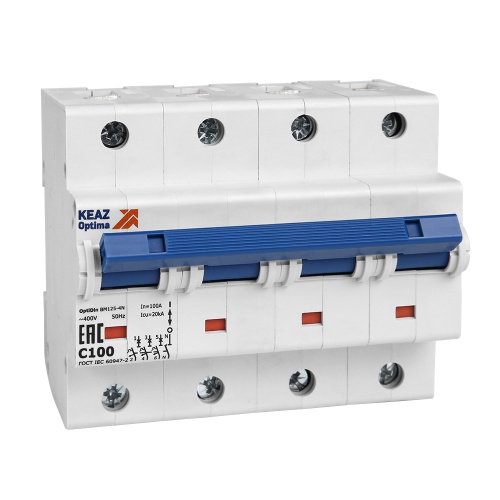 Выключатель автоматический модульный OptiDin BM125-4NC125-8ln-УХЛ3
