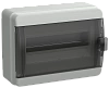 TEKFOR Корпус пласт. КМПн-12 IP65 черн. прозр. дверь IEK