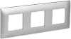 SKANDY Рамка 3-мест. SK-F03S сереб. IEK