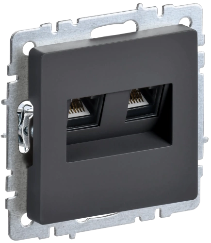 BRITE Роз. комп. 2-ая RJ45 кат.5E РК10-2-БрГ граф. IEK