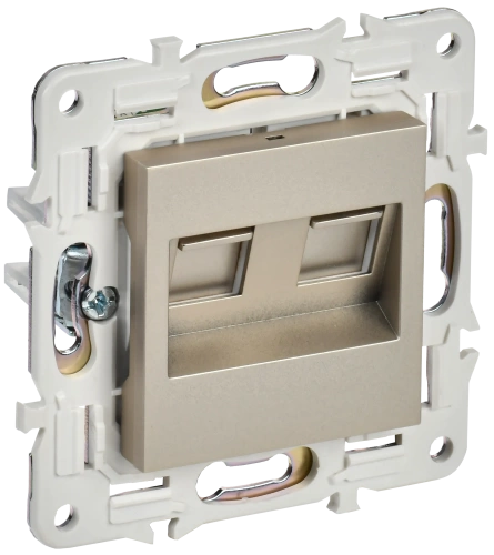 SKANDY Роз. комп. 2-ая RJ45 кат.5E SK-K03Sh шамп. IEK SKANDY Роз. комп. 2-ая RJ45 кат.5E SK-K03Sh шамп. IEK