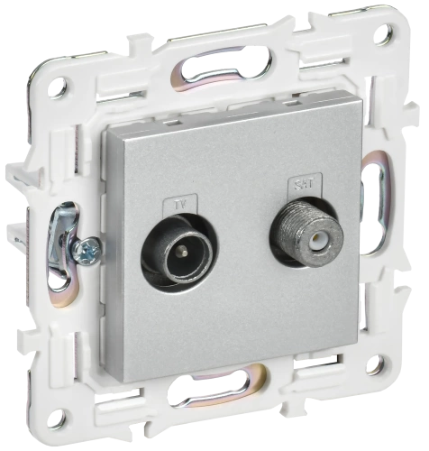 SKANDY Роз. двойная TV+SAT SK-A13S сереб. IEK