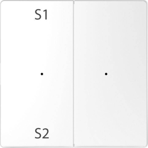 Клавиша D-Life PlusLink 2-ная с S1/S2 пусто белый лотос SD (MTN5226-6035)