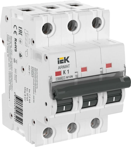 ARMAT Авт. выкл. M10N 3P K 1А IEK