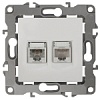 12-3109-01 Эл/ус ЭРА Розетка комбинированная RJ45+RJ11, IP20, Эра12, белый