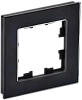 BRITE Рамка 1-мест. РУ-1-2-БрЧ стекло черн. IEK