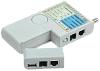 ITK Тестер для витой пары 4в1 RJ45/RJ11/BNC/USB с элем. пит.