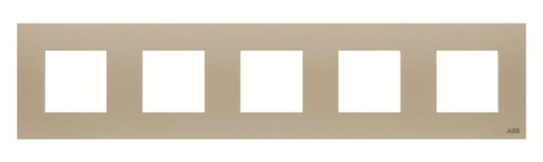 Рамка 5-постовая, 2-модульная, серия Zenit, цвет шампань N2275 CV (N2275 CV) Рамка 5-постовая, 2-модульная, серия Zenit, цвет шампань N2275 CV (N2275 CV)