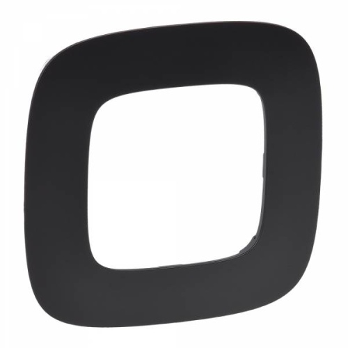 Valena ALLURE.Рамка "Матовый черный".1-постовая универсальная Valena ALLURE.Рамка "Матовый черный".1-постовая универсальная