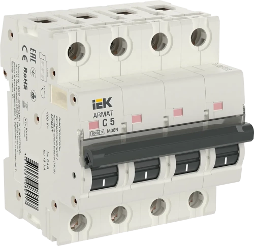 ARMAT Авт. выкл. M06N 4P C 5А IEK