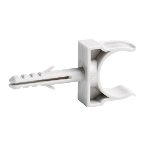 СT20 Держатель с дюбелем без шурупа D20мм (1уп = 10шт) Экопласт