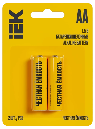 Батарейка щелоч. Alkaline Optima LR06/AA (2шт/блистер) IEK