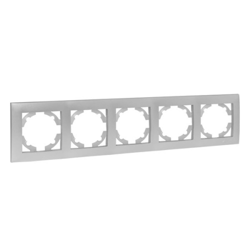 Валенсия Рамка 5-местная сталь EKF