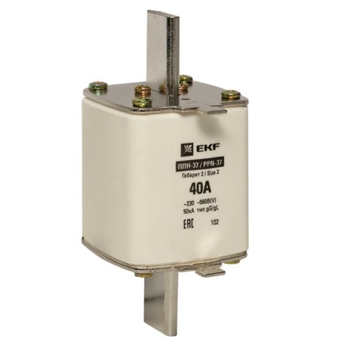 Плавкая вставка ППН-37 400/40А габарит 2 EKF