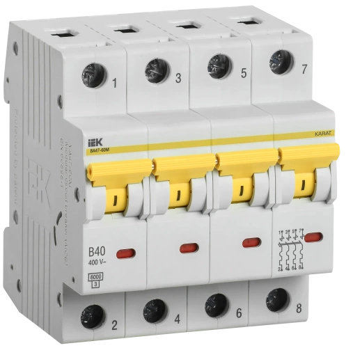 Выкл. авт. ВА47-60M 4Р 40А 6кА B IEK