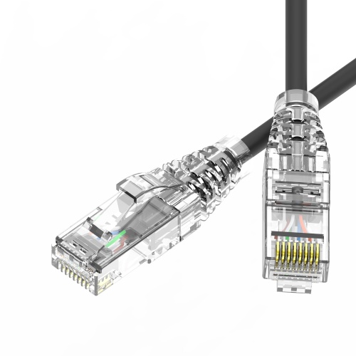 Патч-корд неэкранированный SLIM CAT6 U/UTP 4х2, 28 AWG, LSZH, чёрный, 1,5м Патч-корд неэкранированный SLIM CAT6 U/UTP 4х2, 28 AWG, LSZH, чёрный, 1,5м
