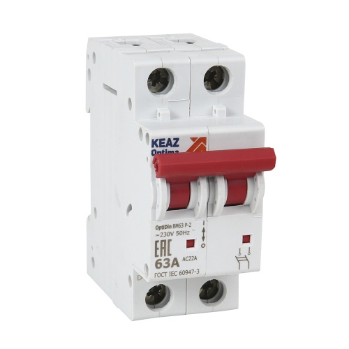 Выключатель нагрузки модульный OptiDin BM63P-232-УХЛ3 (ВМ63Р) Выключатель нагрузки модульный OptiDin BM63P-232-УХЛ3 (ВМ63Р)