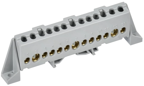 TEKFOR Шина L "фаза" в комб. изол. "Стойка" 8х12-13-Ср IEK