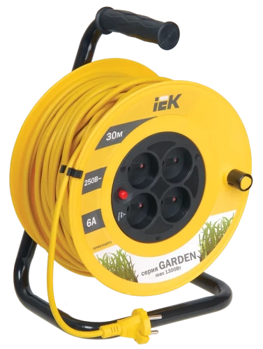 Катушка УК30 с т/з 4 места 2Р/30м 2х0,75 мм2 "Garden"