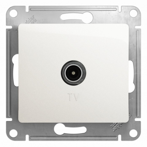 GLOSSA TV РОЗЕТКА проходная 4DB, ПЕРЛАМУТР GLOSSA TV РОЗЕТКА проходная 4DB, ПЕРЛАМУТР