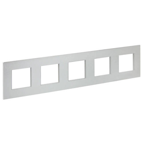 SKANDY Рамка 5-мест. SK-F35S металл сереб. IEK