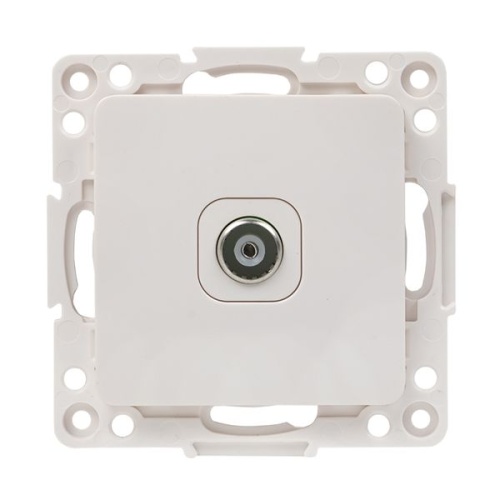 Стокгольм Механизм Розетки TV 1-местной 75Ом 5-862МГц винтовые клеммы белый EKF PROxima