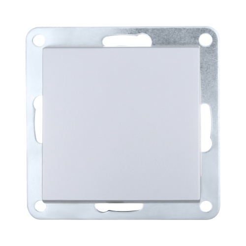 Переключатель 1-кл., на 2 направления (схема 6) 16 A, 250 B (серебристый металлик) LK80