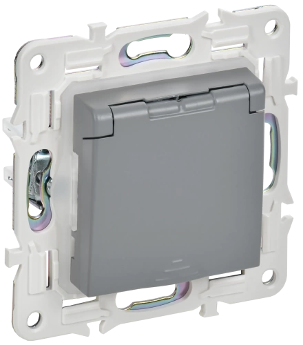 SKANDY Роз. з/к/ш кр. 16А IP44 SK-R11Gr сер. IEK SKANDY Роз. з/к/ш кр. 16А IP44 SK-R11Gr сер. IEK