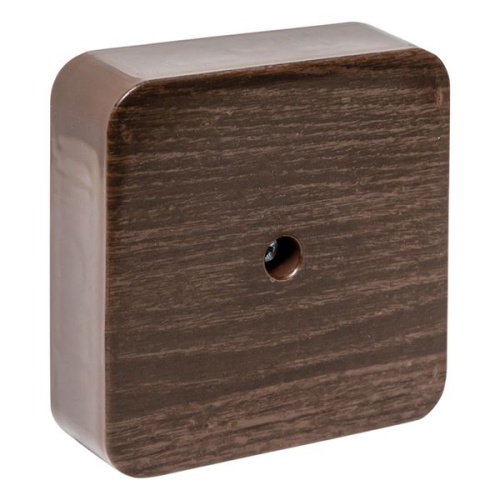 Коробка разветвительная KMP-030-030 (75х75х26) тёмное дерево EKF PROxima Коробка разветвительная KMP-030-030 (75х75х26) тёмное дерево EKF PROxima