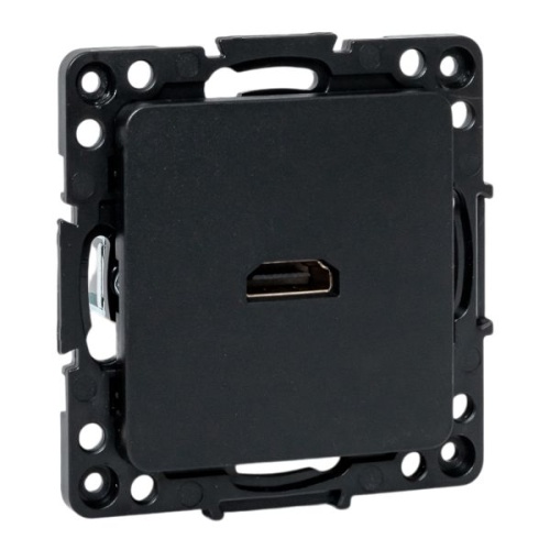 Стокгольм Механизм розетки HDMI черный EKF Стокгольм Механизм розетки HDMI черный EKF