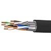 Кабель витая пара кат. 5E экранированный F/UTP, 4 пары, нг(А)-HF, для внешней/внутренней прокладки, чёрный, катушка 305 м