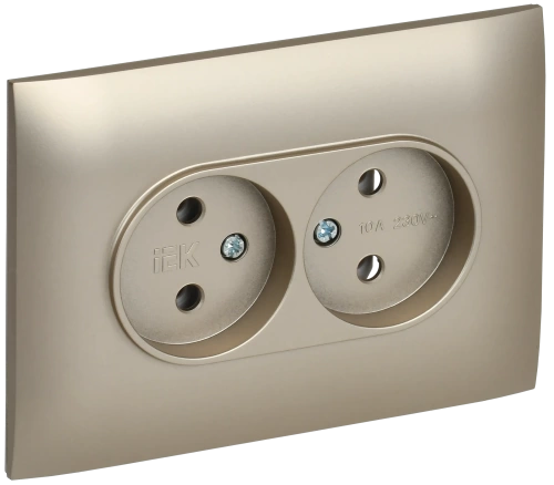 SKANDY Роз. 2-я без з/к/ш 10А в сб. SK-R10Sh шамп. IEK SKANDY Роз. 2-я без з/к/ш 10А в сб. SK-R10Sh шамп. IEK