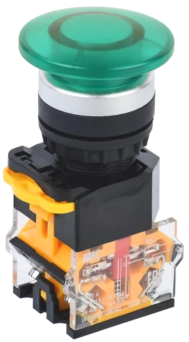 Кнопка D8-11M "Грибок" d=22мм 1з+1р зеленая IEK Кнопка D8-11M "Грибок" d=22мм 1з+1р зеленая IEK
