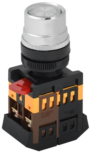 Кнопка ABLF-22 прозрачный d22мм неон/240В 1з+1р ИЭК Кнопка ABLF-22 прозрачный d22мм неон/240В 1з+1р ИЭК