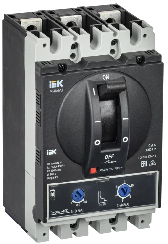ARMAT Авт. выкл. лит. корпус 3P A 85кА 50А ТМ рег. IEK