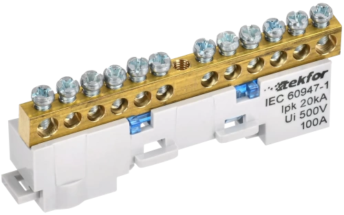 TEKFOR Шина N "ноль" изол. на унив. держ. 6х9-12-С IEK