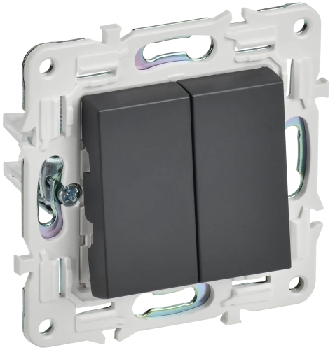 SKANDY Выключ. 2-кл. прох. 10А SK-V05T титан IEK SKANDY Выключ. 2-кл. прох. 10А SK-V05T титан IEK