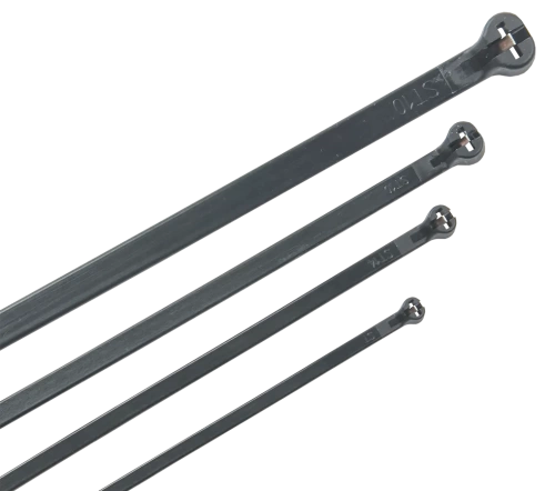 Хомут Хку 2,5х160мм со стальным замком черный (100шт) IEK