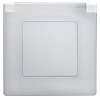 ETIKA Рамка 1-мест. кр. IP44 бел.