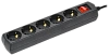 Удлинитель У05В 5 мест с/з 3м 3х1мм2 10А 250В чер. GENERICA