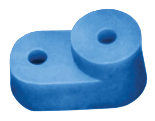 Изолятор угловой для "0" шины (синий)