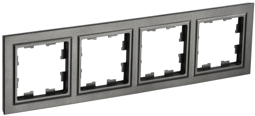 BRITE Рамка 4-мест. РУ-4-БрТБ бр. IEK