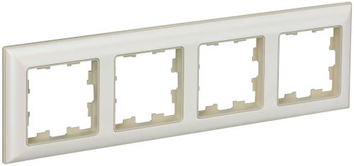 BRITE Рамка 4-мест. РУ-4-Бр беж./жемч. IEK BRITE Рамка 4-мест. РУ-4-Бр беж./жемч. IEK