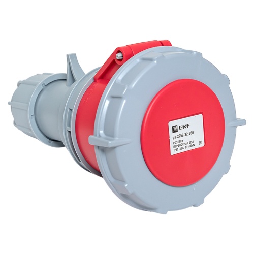 Розетка переносная 2252 3Р+РЕ+N 32А 380В IP67 EKF PROxima Розетка переносная 2252 3Р+РЕ+N 32А 380В IP67 EKF PROxima