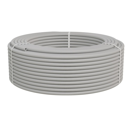 Труба HFLS гофрир. легкая, с зондом, без галогена, низкое дымовыделение, цвет серый, диам.16мм (1шт = 100м) Экопласт Труба HFLS гофрир. легкая, с зондом, без галогена, низкое дымовыделение, цвет серый, диам.16мм (1шт = 100м) Экопласт