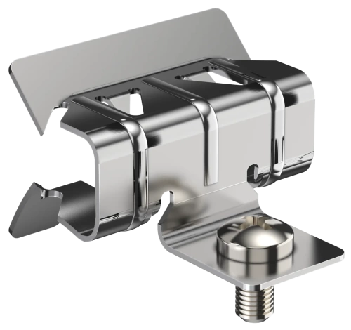 Зажим балочный 2-7мм с отгибом и винтом М6х9 HDZ IEK