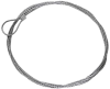 Стальной трос с петлей 2 м.
