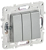 SKANDY Выключ. 3-кл. 10А SK-V11S сереб. IEK