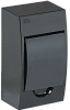 Корпус модульный пл. нав. ЩРН-П-4 черный IP41 IEK