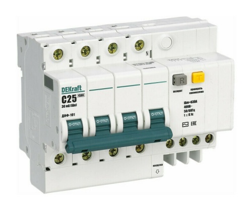 АВДТ 3P+N 63А 30мА тип AC х-ка C ДИФ-101 4,5кА (Schneider Electric)